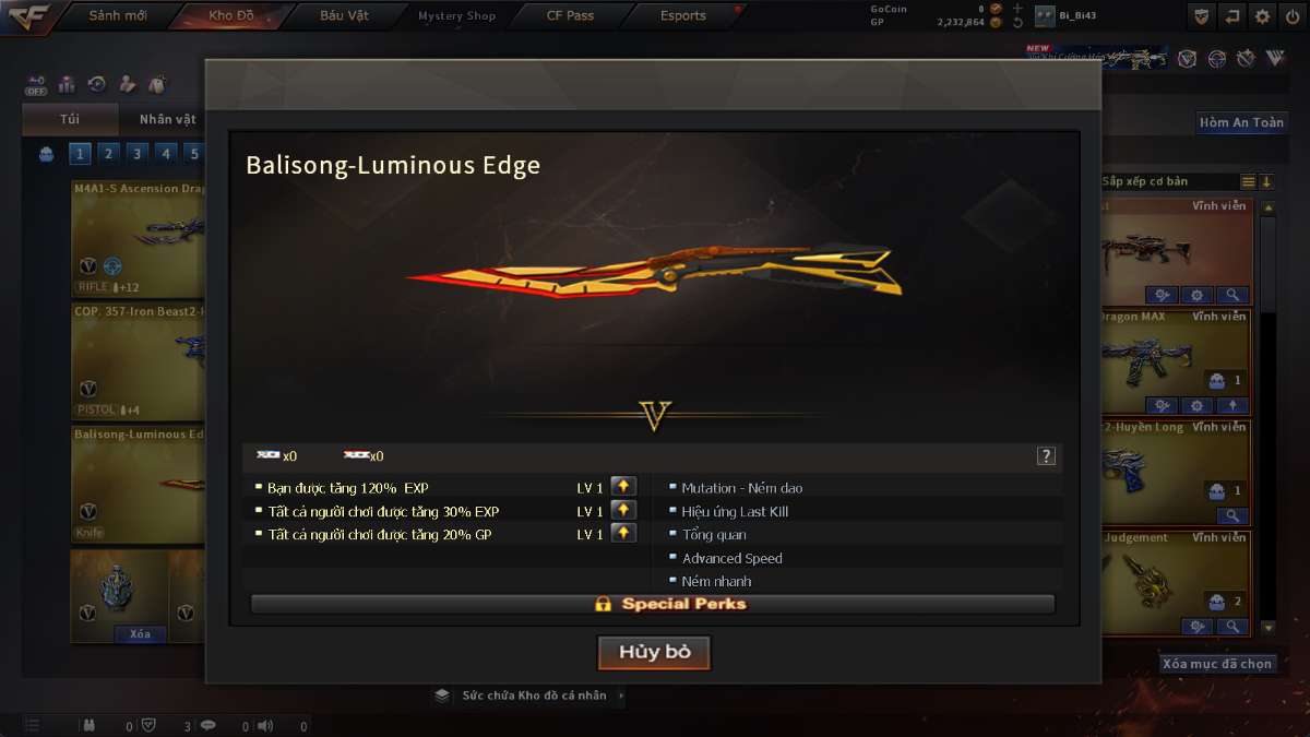 shop acc cf uy tin gia re